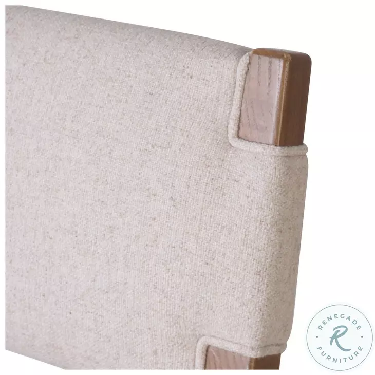 Tamari Antwerp Natural Performance Fabric Bar Stool