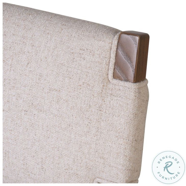 Tamari Antwerp Natural Performance Fabric Counter Height Stool