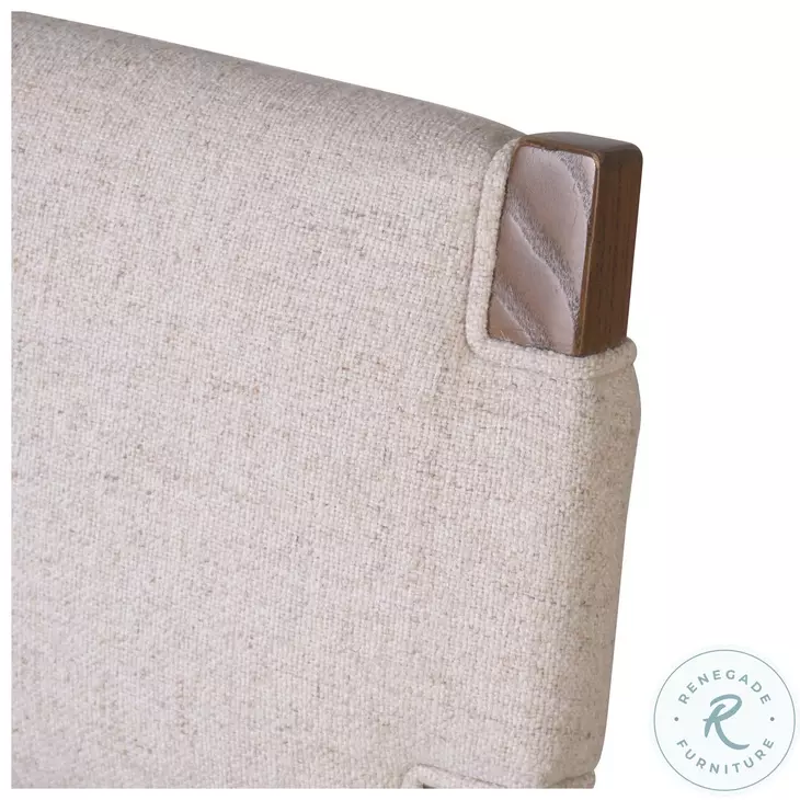 Tamari Antwerp Natural Performance Fabric Counter Height Stool