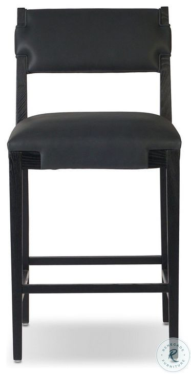 Tamari Brickhouse Black Counter Height Stool