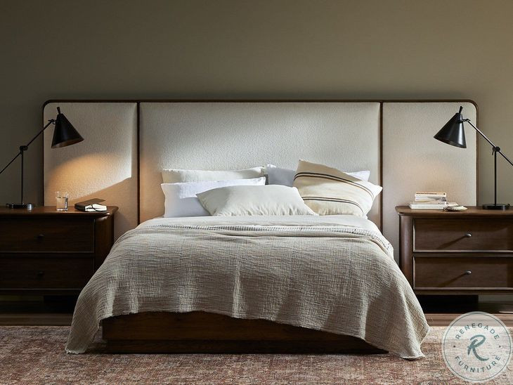 Regan Crete Ivory Upholstered Bedroom Set