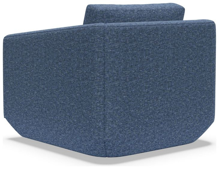 Veronica Blue Upholstered Swivel Chair