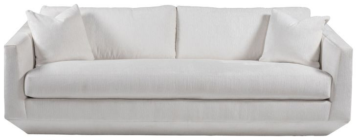 Veronica Ivory Bench Seat Sofa with Pillows