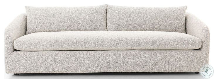 Topanga Knoll Domino Performance Fabric 97" Upholstered Sofa