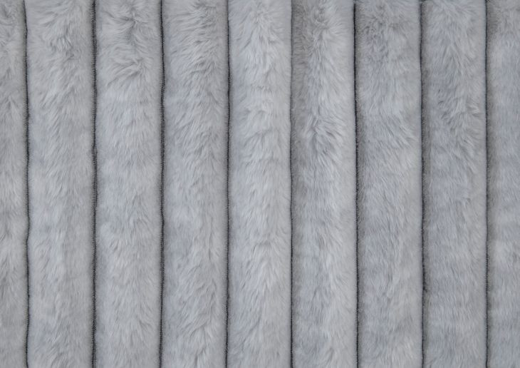 Fitzroy Gray Queen Upholstered Low Profile Bed with Electric Fireplace