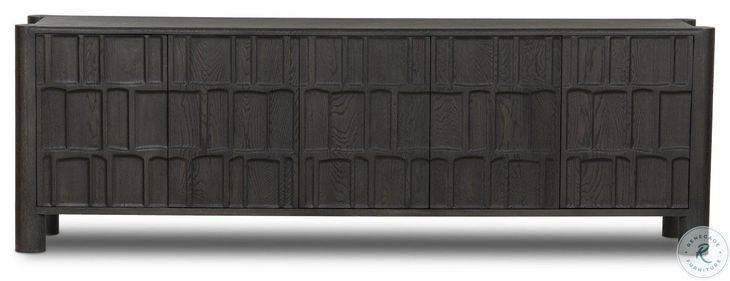 Ezri Black Oak 82" Media Console