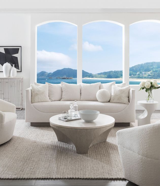 Natalie Ivory Upholstered Swivel Chair