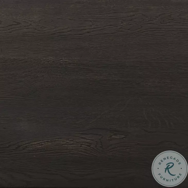 Ezri Black Oak 2 Drawer Nightstand