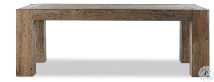 Abaso Rustic Wormwood Oak 86" Rectangular Dining Table