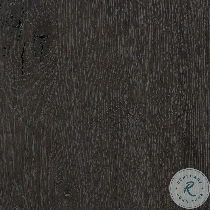 Noeline Smoked Black Oak Wide Bookcase