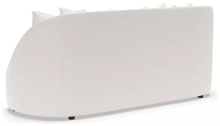 Genevieve Ivory 87" Sofa with Pillows