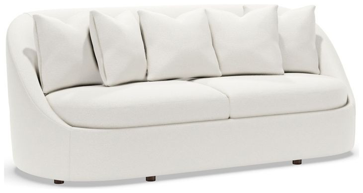 Genevieve Ivory Sofa with Pillows