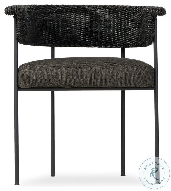 Carrie Ellor Black Outdoor Dining Chair