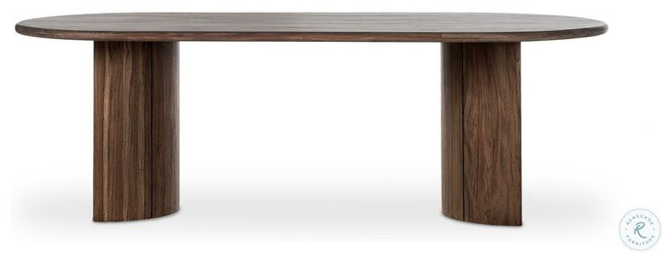 Paden Stained Toasted Brown Outdoor 94" Oval Dining Table