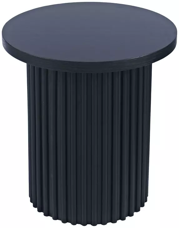 Auden Black Round End Table