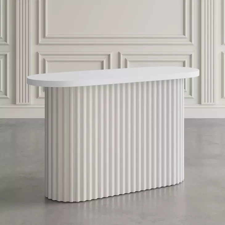 Auden White 48" Sofa Console Table