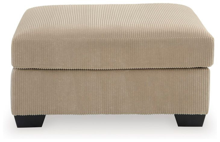 SimpleJoy Sand Upholstered Square Oversized Accent Ottoman
