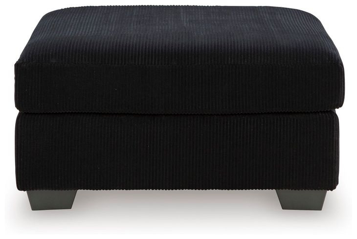 SimpleJoy Onyx Upholstered Square Oversized Accent Ottoman