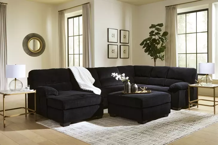 SimpleJoy Onyx 3 Piece Modular Sectional with LAF Chaise