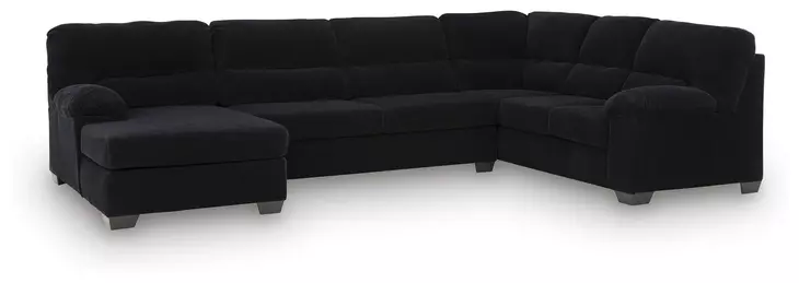 SimpleJoy Onyx 3 Piece Modular Sectional with LAF Chaise