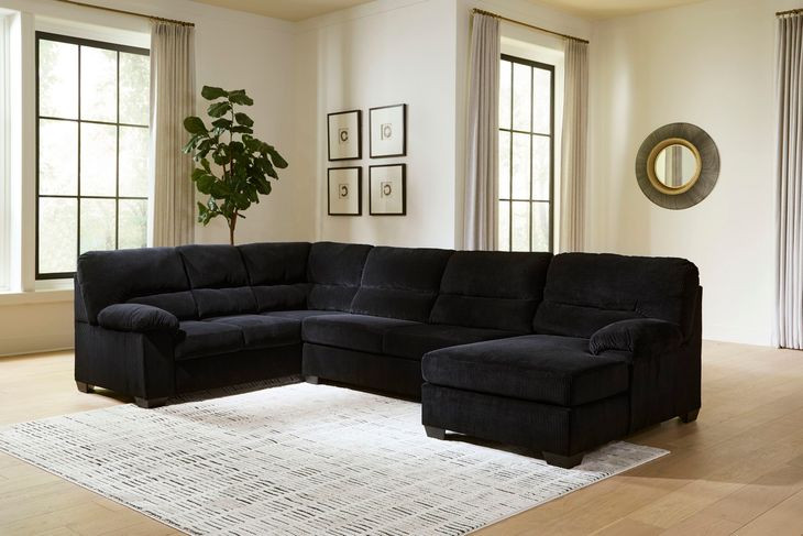 SimpleJoy Onyx 3 Piece Modular Sectional with RAF Chaise