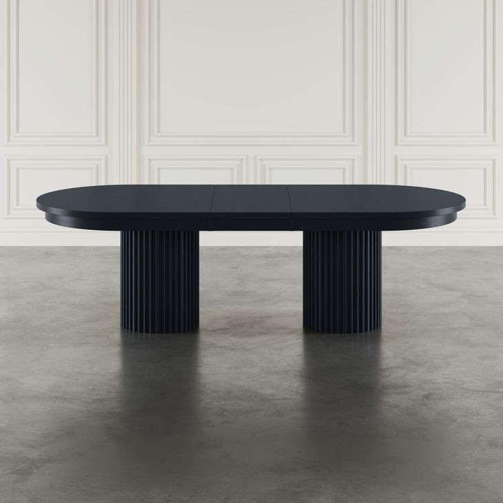 Auden Black Extendable Oval Dining Table