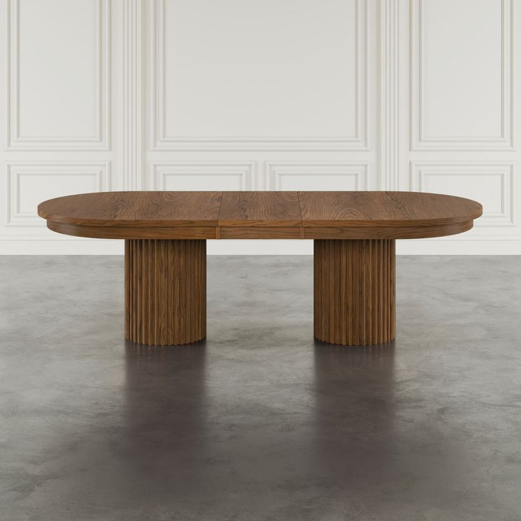 Auden Chestnut Extendable Oval Dining Table