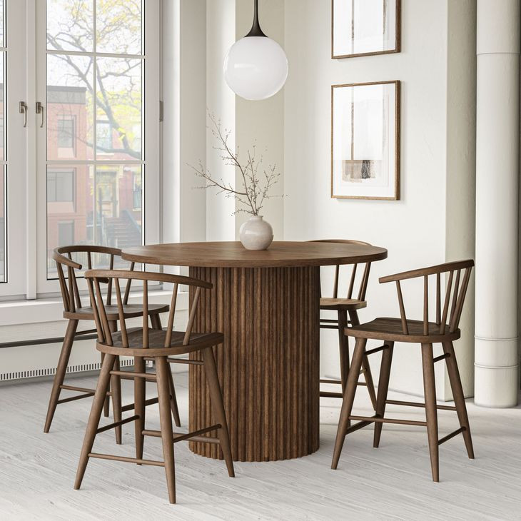 Auden Chestnut 5 Piece Counter Height Dining Set