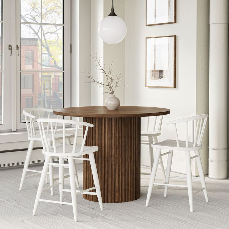 Fitz White Counter Height Stool