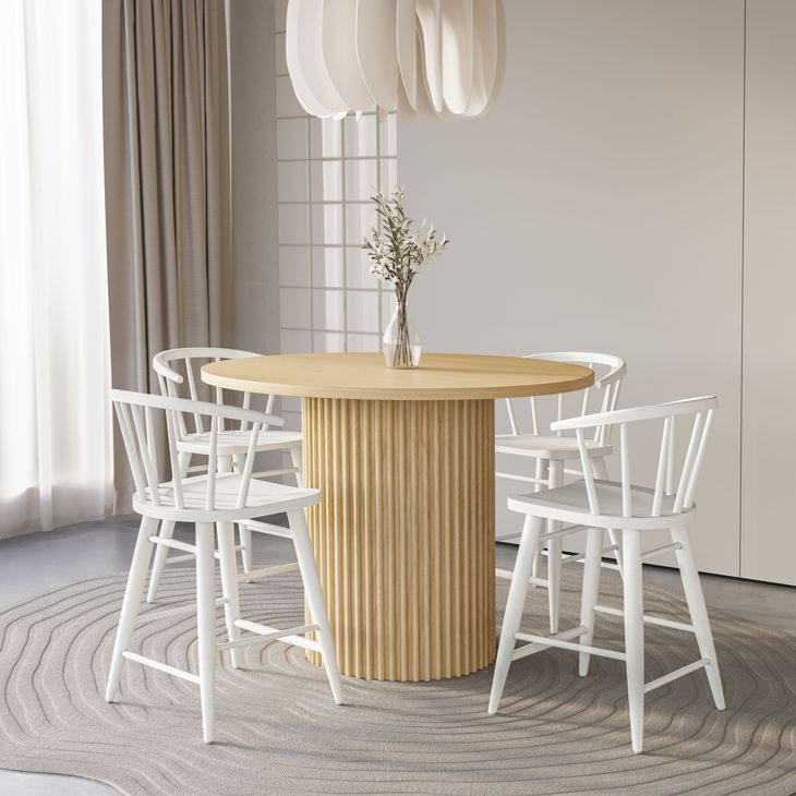 Fitz White Counter Height Stool