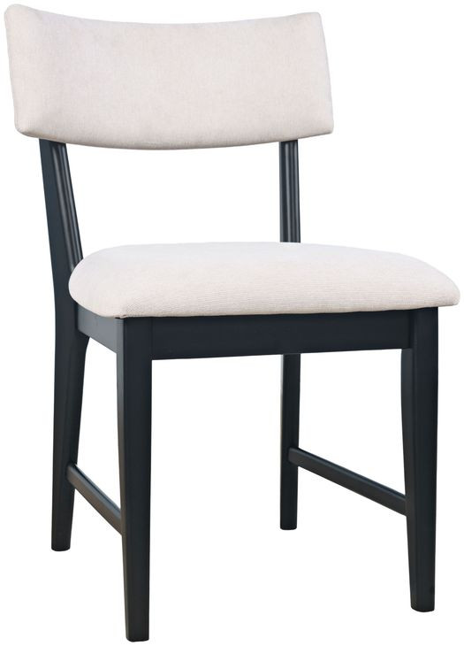Beck White Upholstered Dining Chair Set of 2