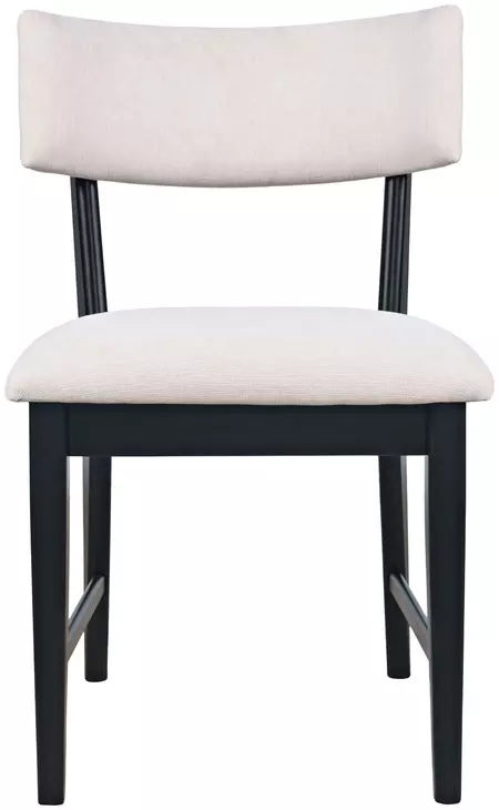 Beck White Upholstered Dining Chair Set of 2