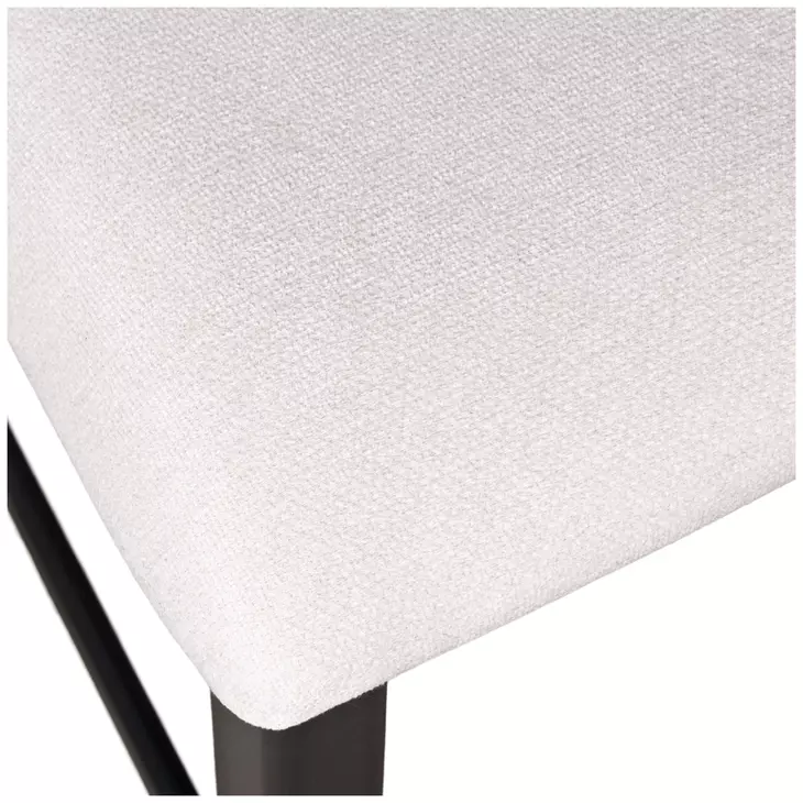 Beck White and Black Upholstered Counter Height Stool Set of 2