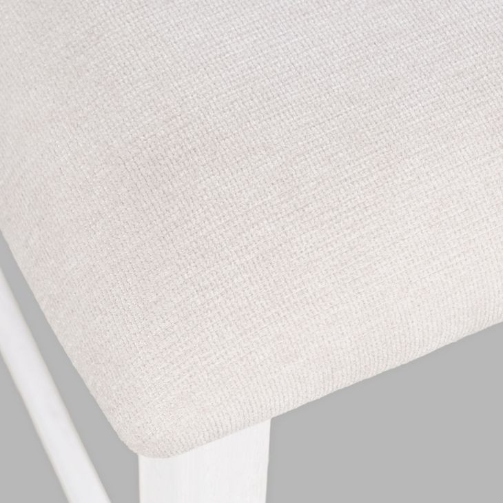 Beck White Upholstered Counter Height Stool Set of 2