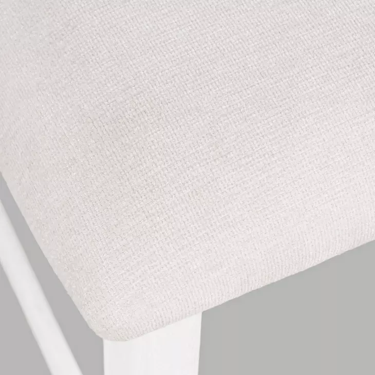 Beck White Upholstered Counter Height Stool Set of 2