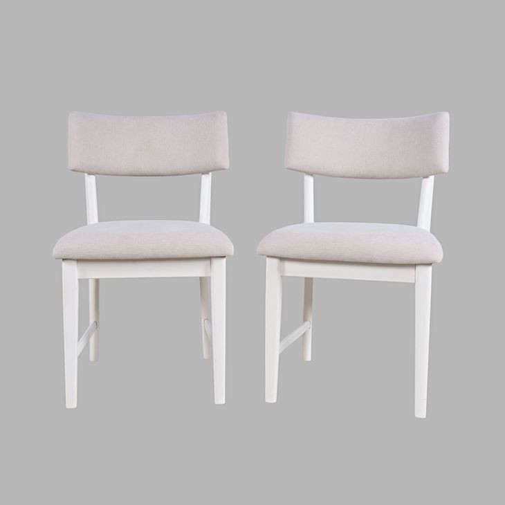 Beck Gray Upholstered Dining Chair Set of 2