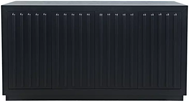 Maven Black 4 Door Sideboard Cabinet
