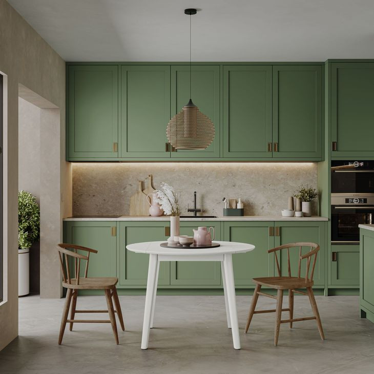 Percy White 42" Extendable Round Dining Table