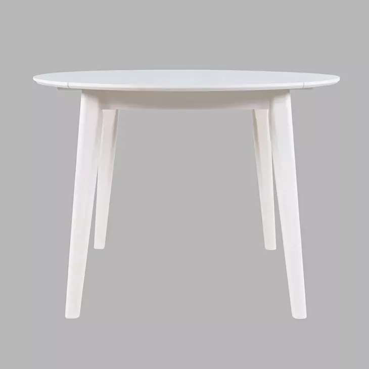 Percy White 42" Extendable Round Dining Table