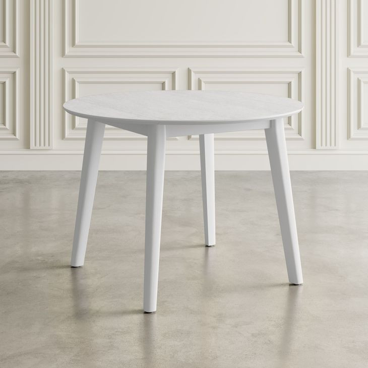 Percy White 42" Extendable Round Dining Table