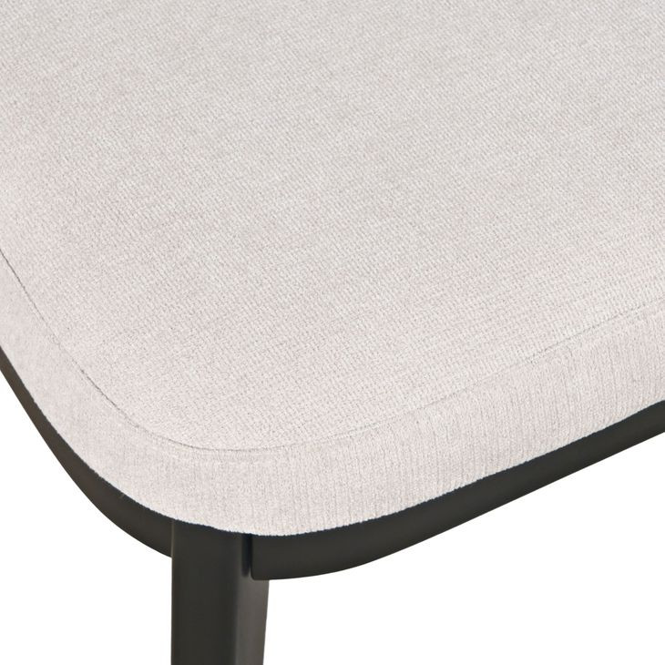 Tate Light Gray Upholstered Dining Chair Set of 2