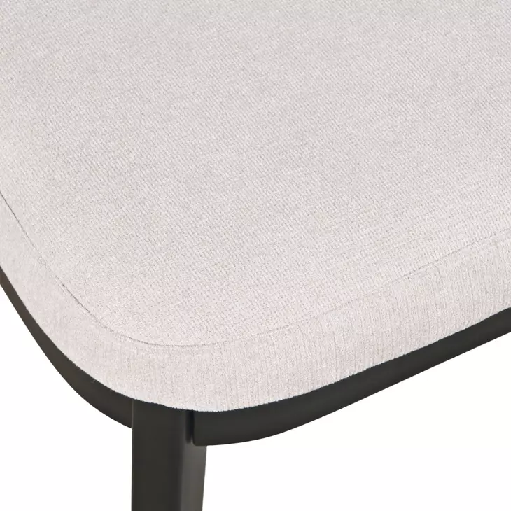 Tate Light Gray Upholstered Dining Chair Set of 2