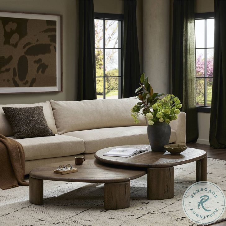 Falco Grey Reclaimed French Oak Free Form Nesting Table