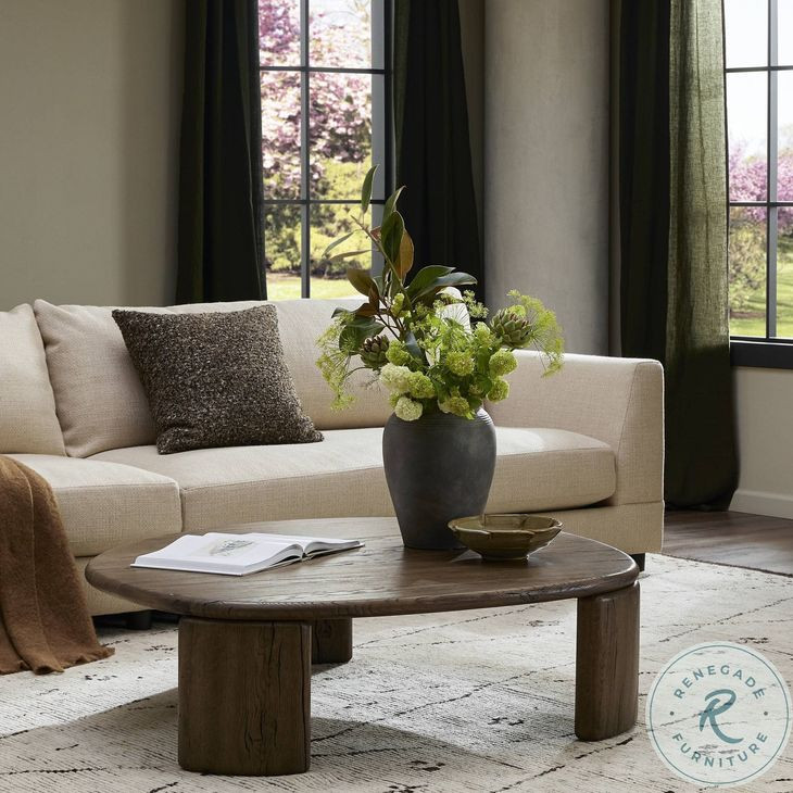 Falco Grey Reclaimed French Oak Large Free Form Nesting Table