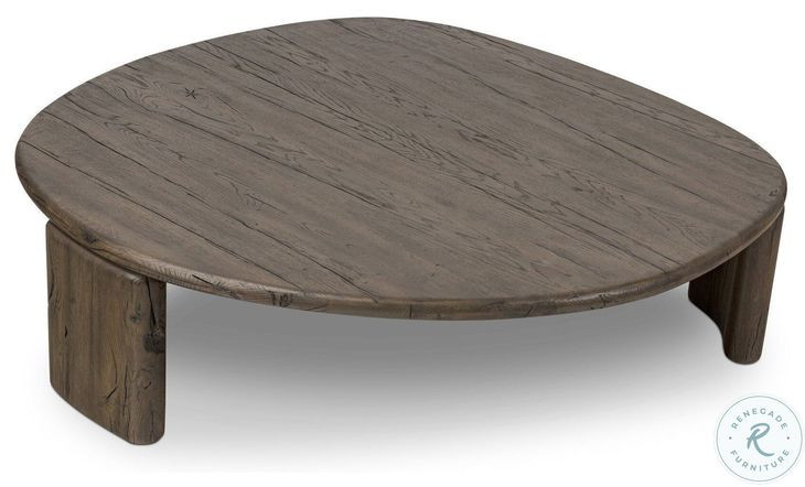 Falco Grey Reclaimed French Oak Large Free Form Nesting Table
