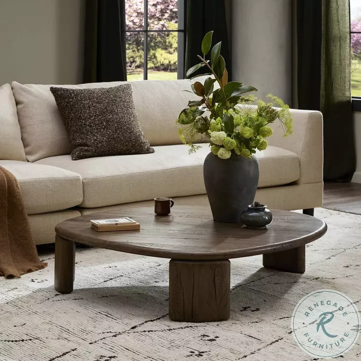 Falco Grey Reclaimed French Oak Small Free Form Nesting Table