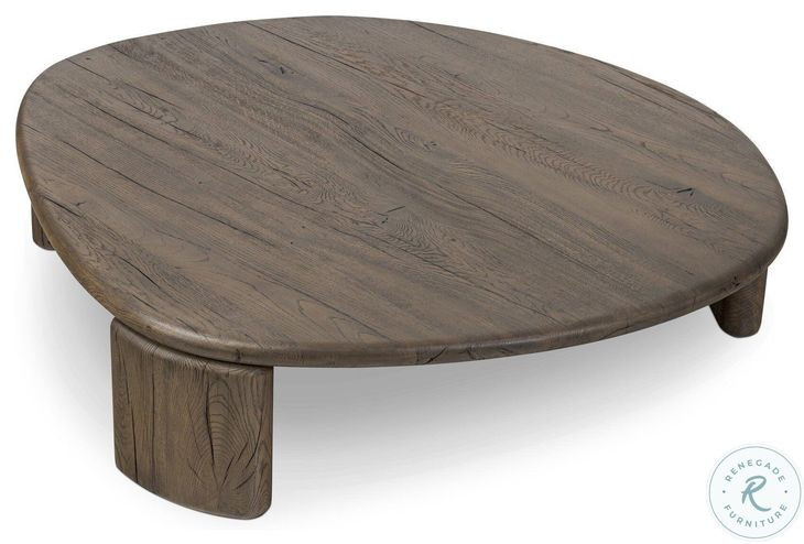 Falco Grey Reclaimed French Oak Small Free Form Nesting Table