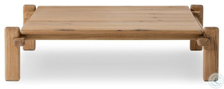 Marcia Natural Reclaimed French Oak Square Coffee Table