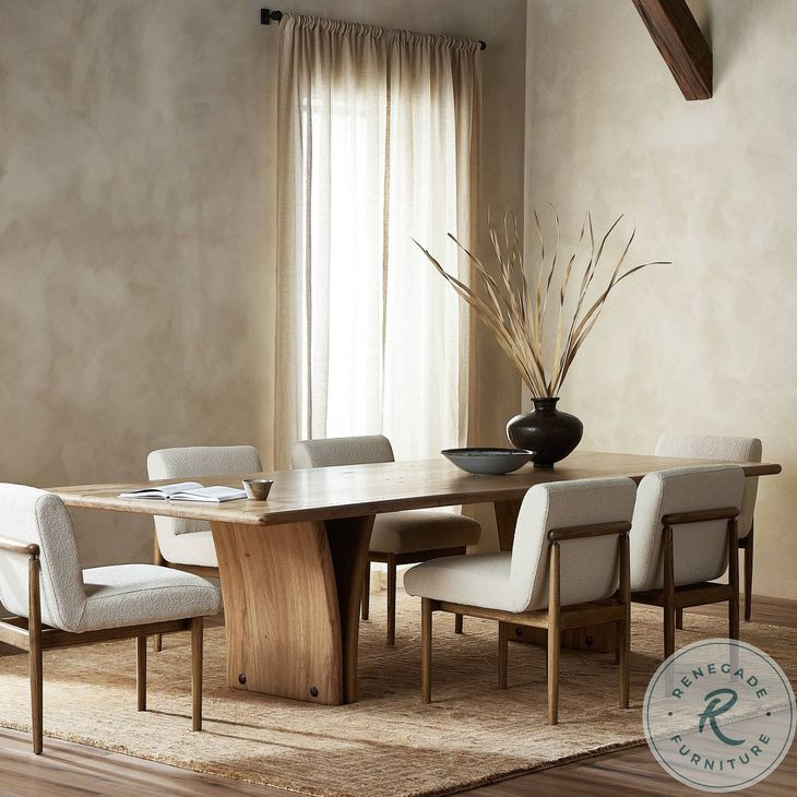 Marcon Natural Reclaimed French Oak 118" Rectangular Dining Table