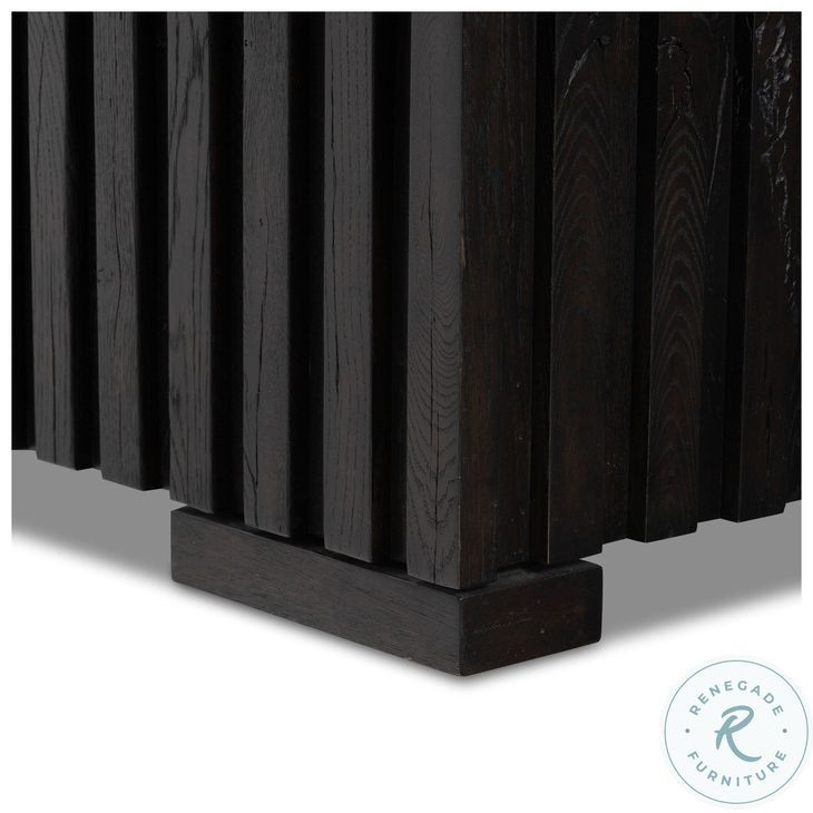 Ramos Dark Espresso Reclaimed French Oak 4 Door Sideboard